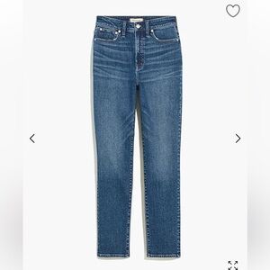 NWOT Madewell Curvy Perfect Vintage Jean in Manorford Wash - Never worn